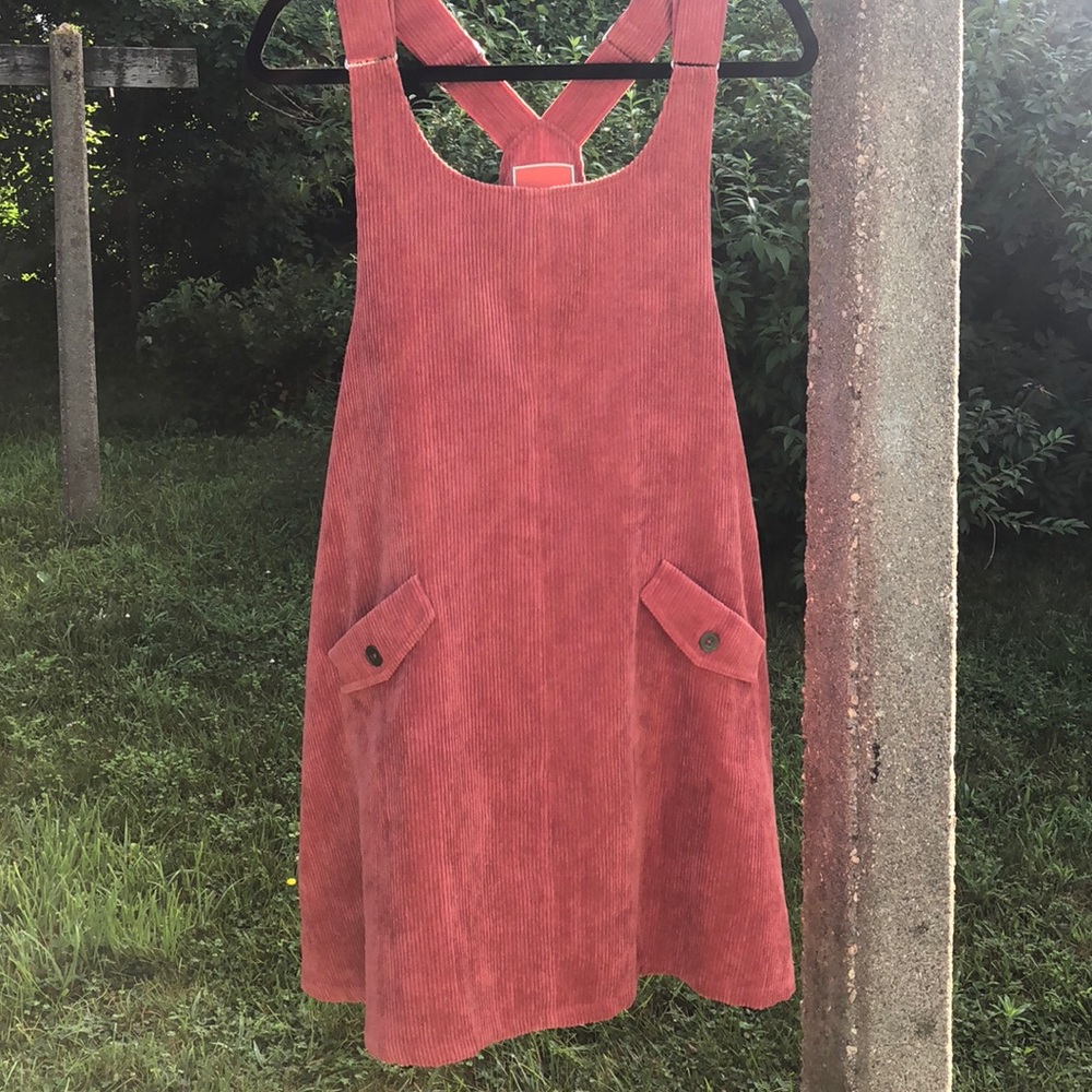 Corduroy Overall Dress